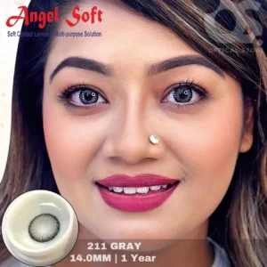 Angel Soft 211 Gray Color Contact Lens, Disposable cosmetic eye lens