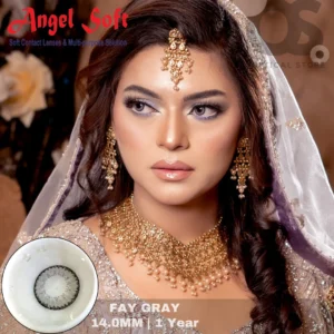 Angel Soft Fay Gray Color Contact Lens, Disposable cosmetic eye lens
