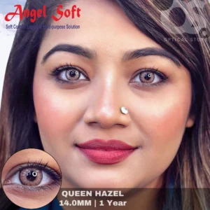 Angel Soft Queen Hazel Color Contact Lens, Disposable cosmetic eye lens