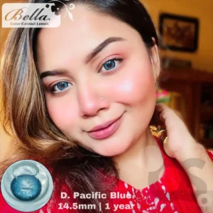 Bella Diamond Pacific Blue Color Contact Lens, Disposable cosmetic eye lens