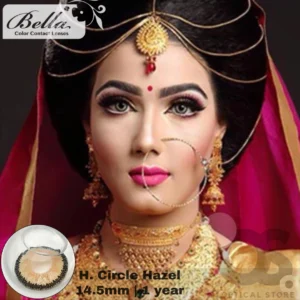 Bella Highlight Circle Hazel Color Contact Lens, Disposable cosmetic eye lens