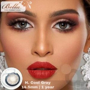 Bella Highlight Cool Gray Color Contact Lens, Disposable cosmetic eye lens