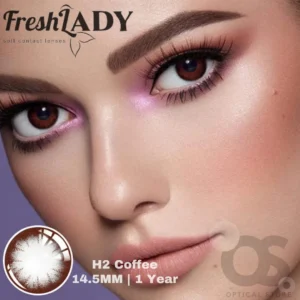 Freshlady Coffee Color Contact Lens, Disposable cosmetic eye lens