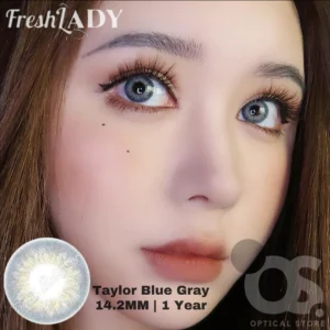 Freshlady DNA Taylor Blue Gray Color Contact Lens, Disposable cosmetic eye lens