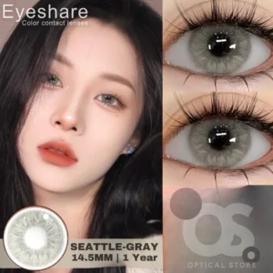 EYESHARE Seattle Gray Color Contact Lens, Disposable cosmetic eye lens