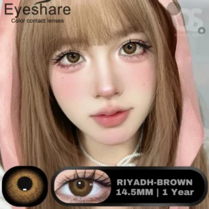 EYESHARE Riyadh Brown Color Contact Lens, Disposable cosmetic eye lens