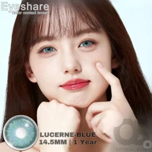 EYESHARE Lucerne Blue Color Contact Lens, Disposable cosmetic eye lens