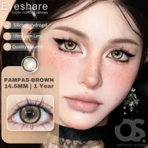 EYESHARE Pampas Brown Color Contact Lens, Disposable cosmetic eye lens