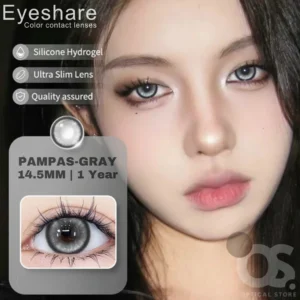 EYESHARE Pampas Gray Color Contact Lens, Disposable cosmetic eye lens